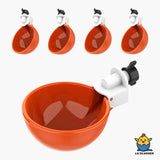 Large Automatic Chicken Waterer Cups (Orange) - Lil'Clucker