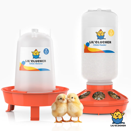 1L Chick Feeder, 1.5L Chick Waterer