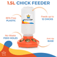 1L Chick Feeder, 1.5L Chick Waterer - Lil'Clucker