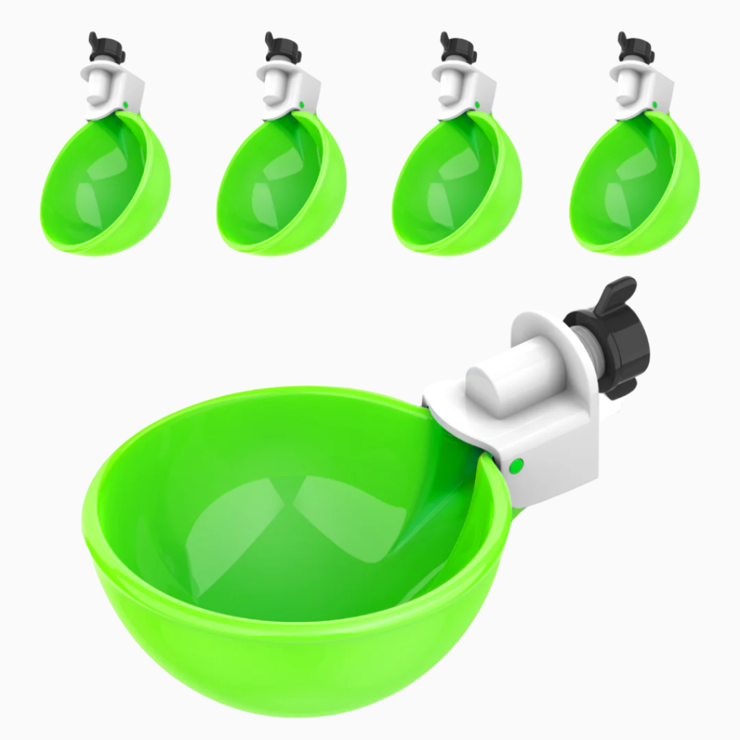 Large Automatic Chicken Waterer Cups - Green [Spring Collection]