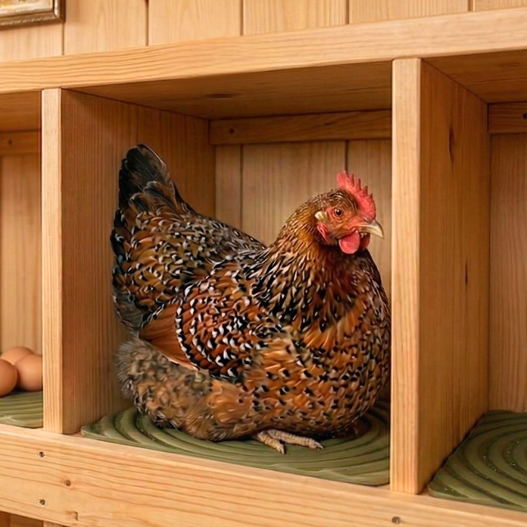 Washable Chicken Nesting Pads for Laying Eggs - Olive Branch - Lil'Clucker