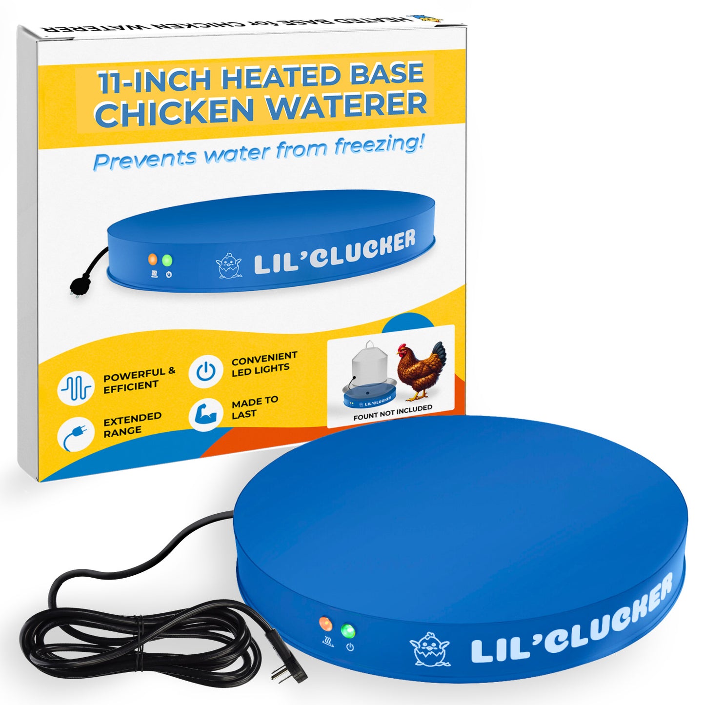Chicken Waterer Heated Base (Blue)