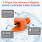 Horizontal Chicken Waterer Nipples - Pack of 15 (Orange)