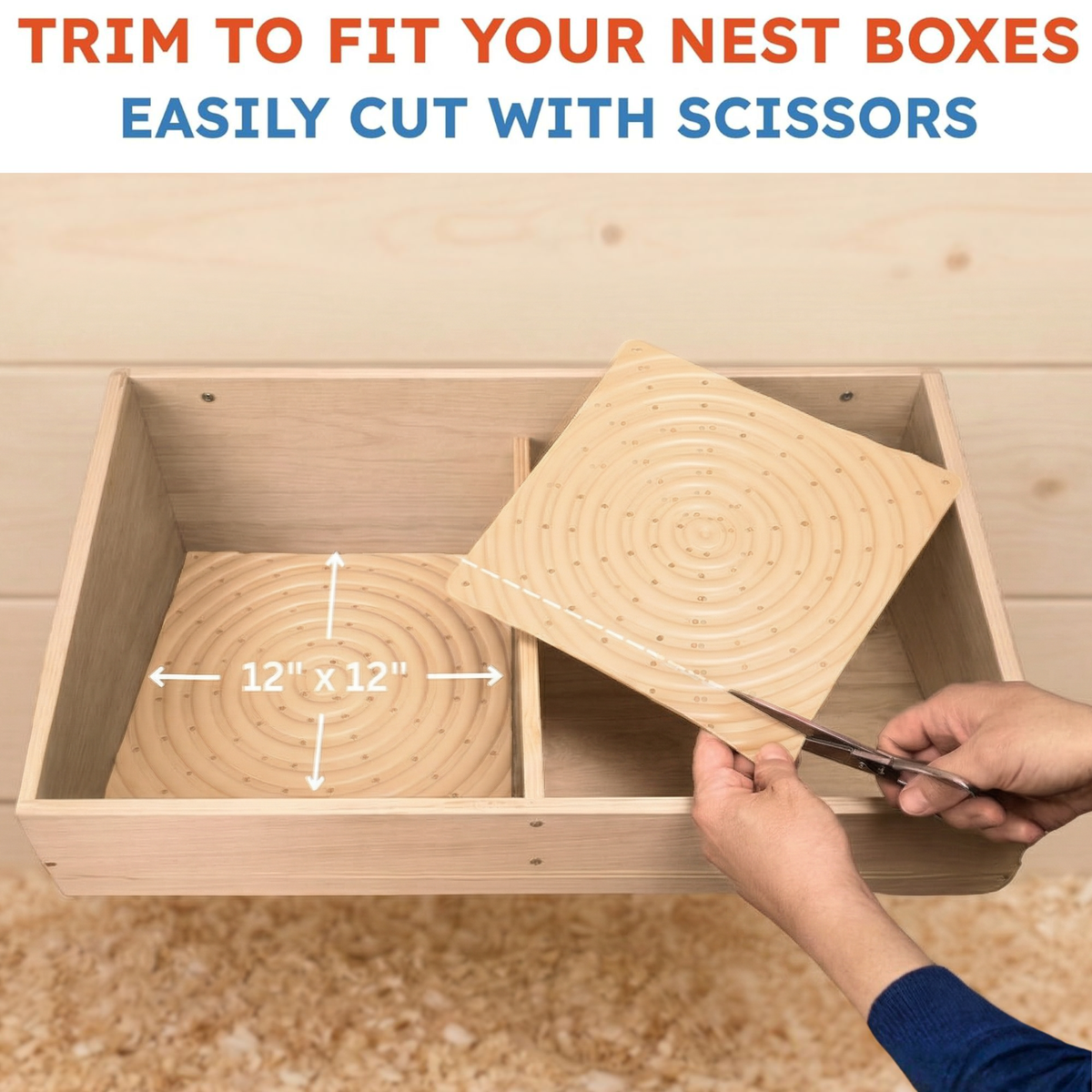 Washable Chicken Nesting Pads for Laying Eggs - Straw - Lil'Clucker