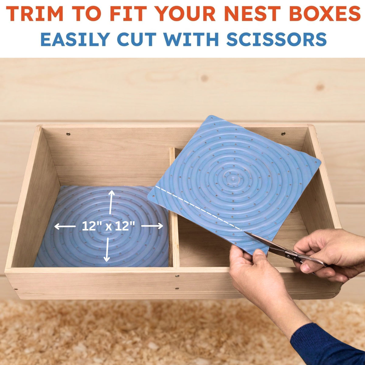 Washable Chicken Nesting Pads for Laying Eggs - Gray - Lil'Clucker
