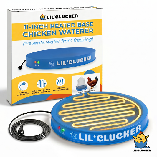 Chicken Waterer Heated Base (Blue) - Lil'Clucker