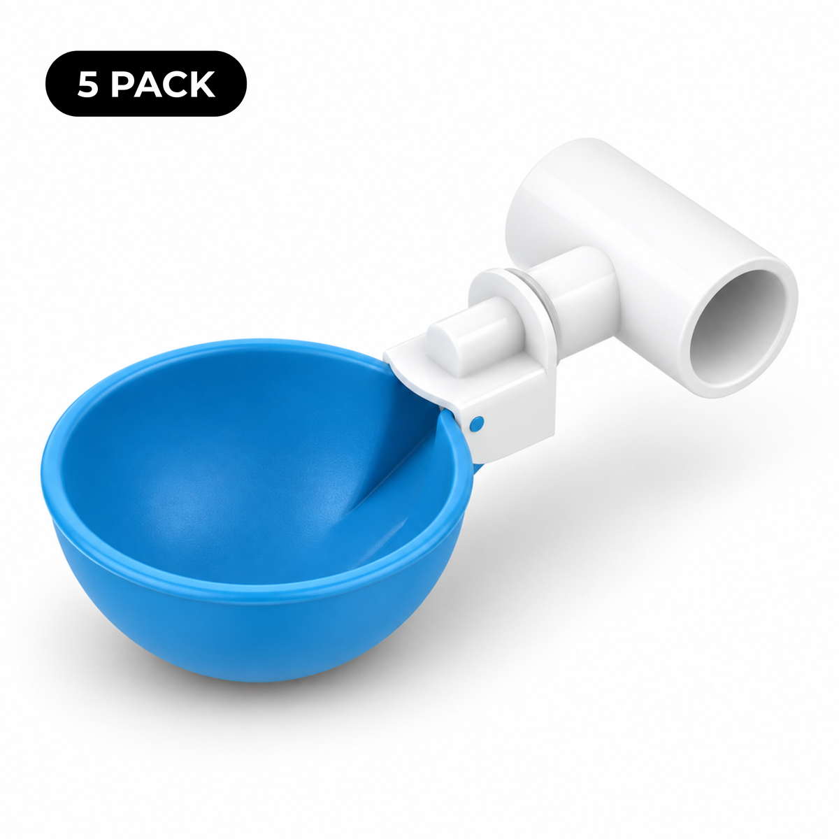 Large Automatic Chicken Waterer Cups & Tees (Blue)
