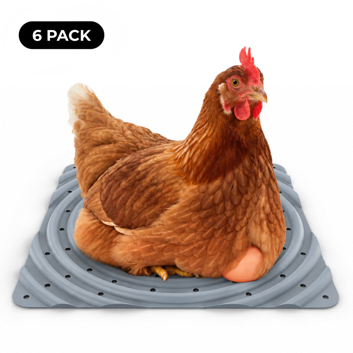 Washable Chicken Nesting Pads for Laying Eggs (Gray)