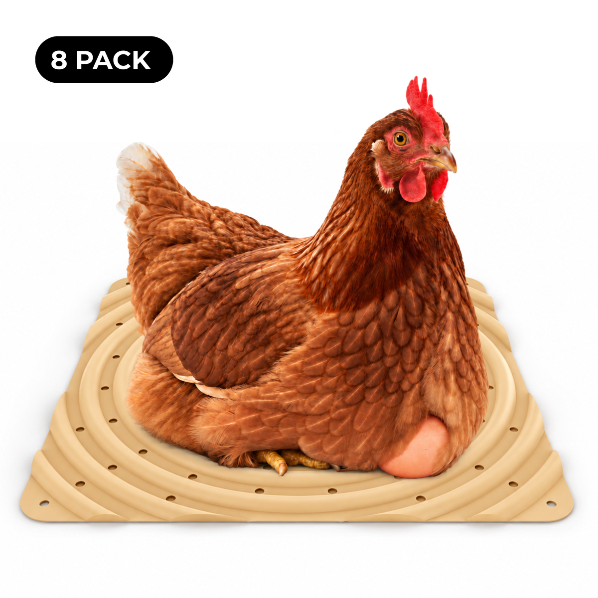 Washable Chicken Nesting Pads for Laying Eggs (Straw)