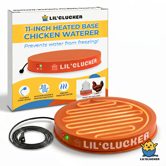 Chicken Waterer Heated Base (Orange) - Lil'Clucker